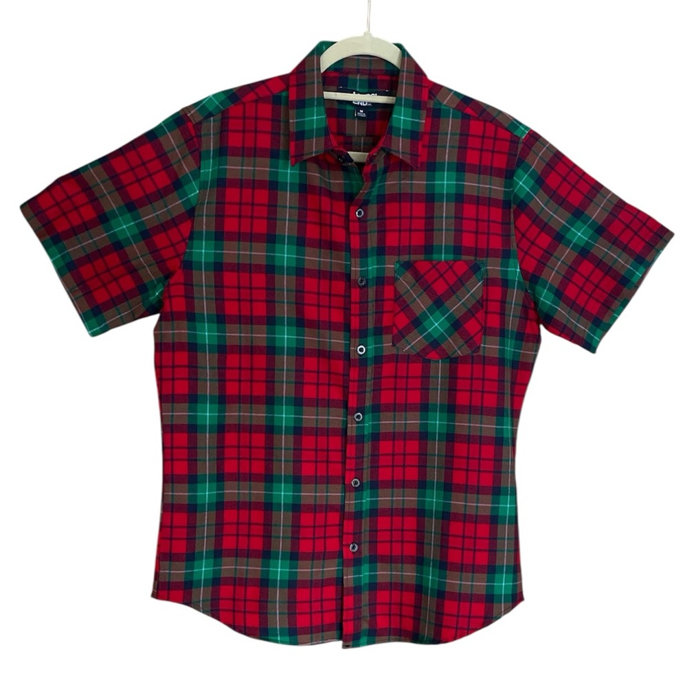 Lands’ End Men’s Short Sleeve Button-Down Shirt – Size Medium NWOT